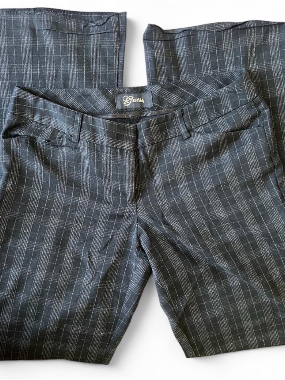 Guess Gray Plaid Dress Pants